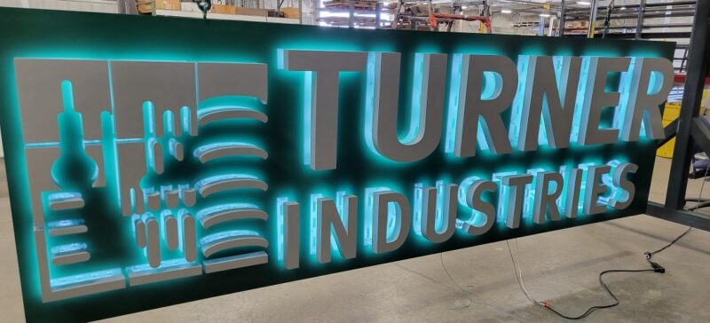 backer mounted channel letter signs