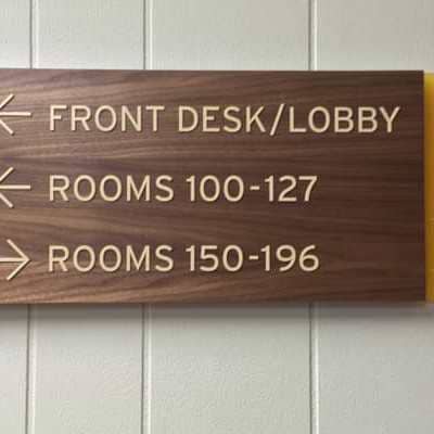 Hotel Interior Signage